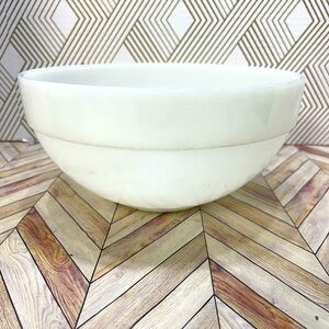 Fire King‎ Milk Glass Oven Ware White Colonial Wide Band Mixing Bowl VTG A24
